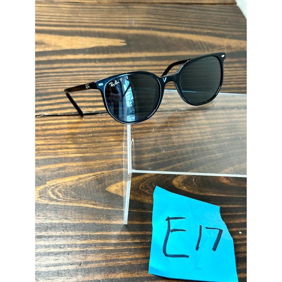Ray-Ban Elliot RB2197 901/48 Mens Polished Black Sunglasses Frame Round Full Rim - Picture 1 of 10